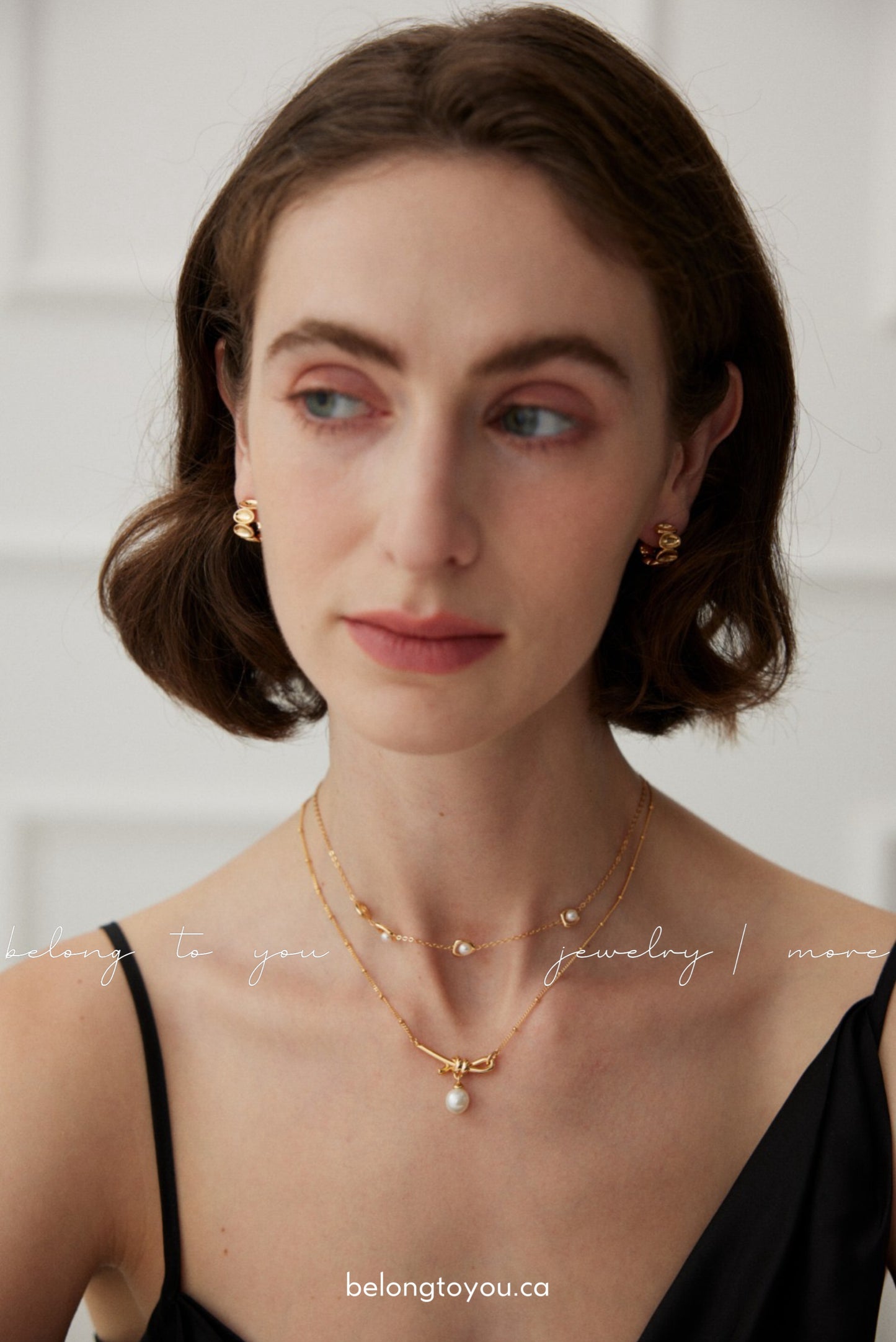 "Knotted Pearl Necklace