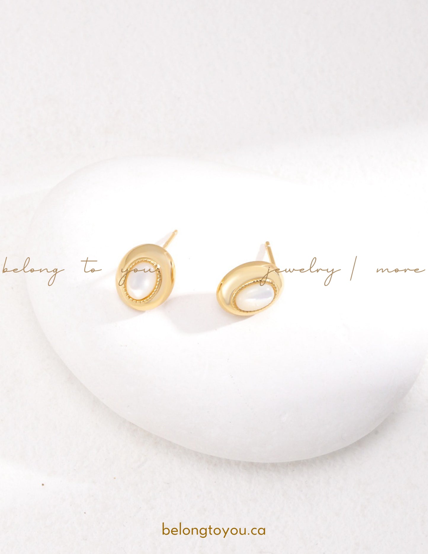 Minimalist Mother-of-Pearl Earrings