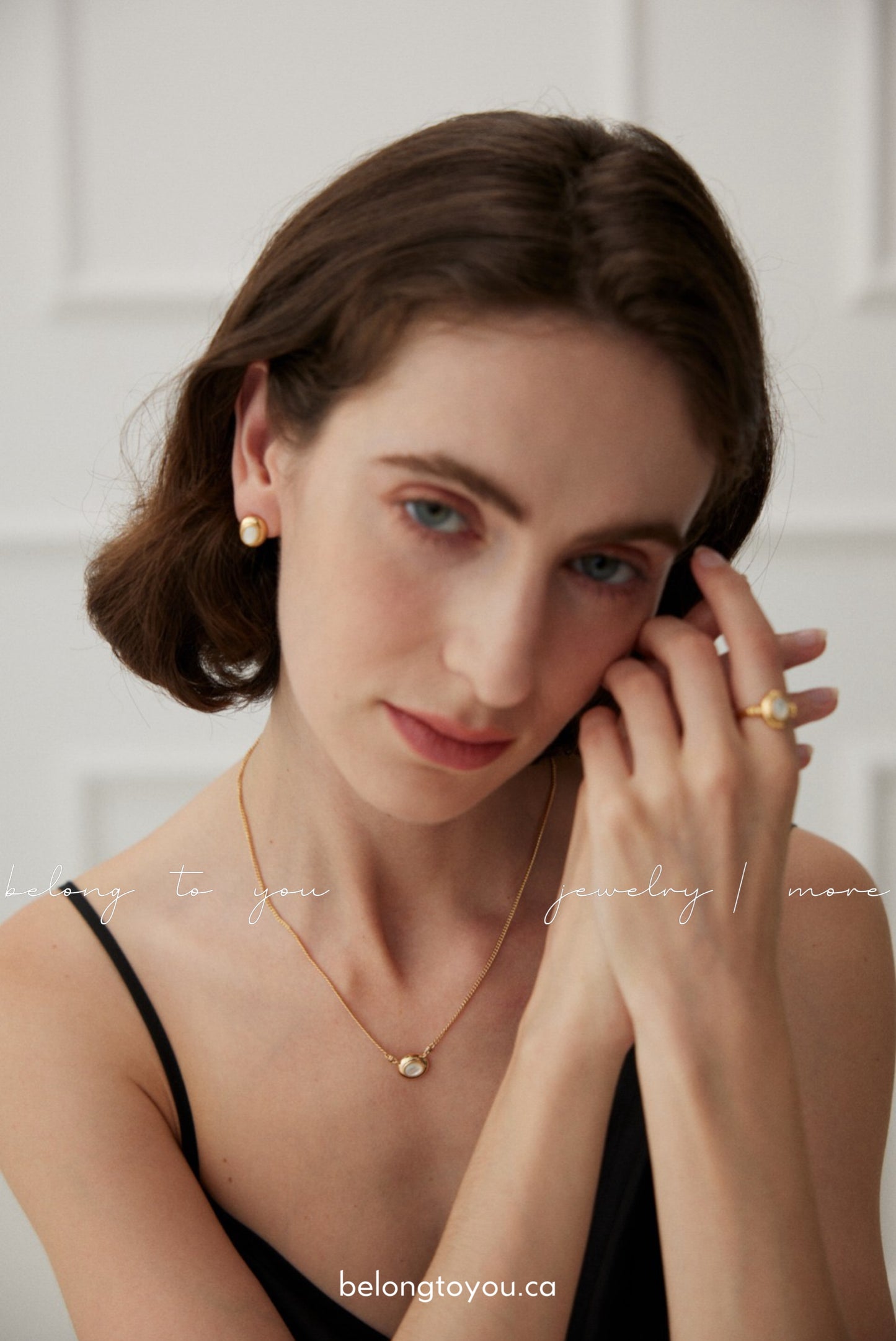 Minimalist Mother-of-Pearl Earrings