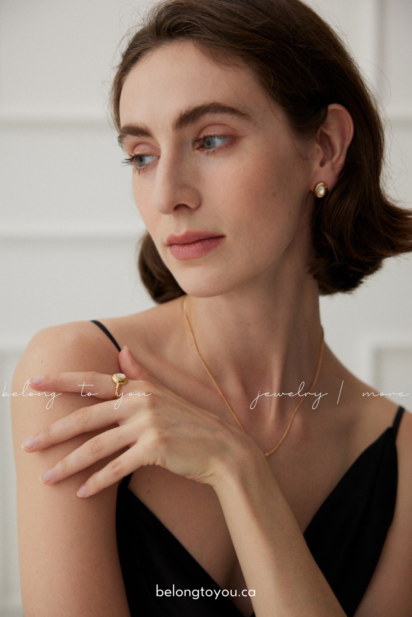 Minimalist Mother-of-Pearl Earrings