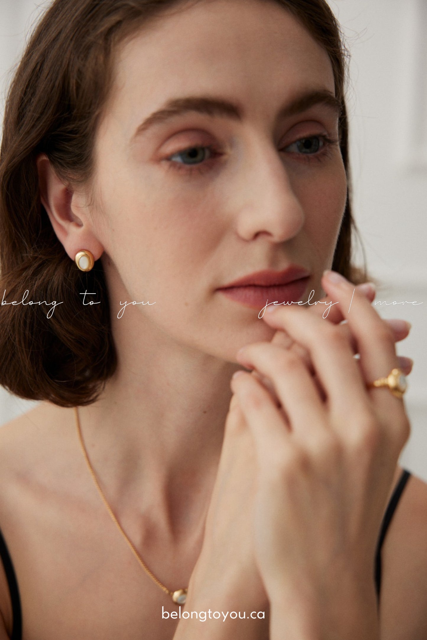 Minimalist Mother-of-Pearl Earrings