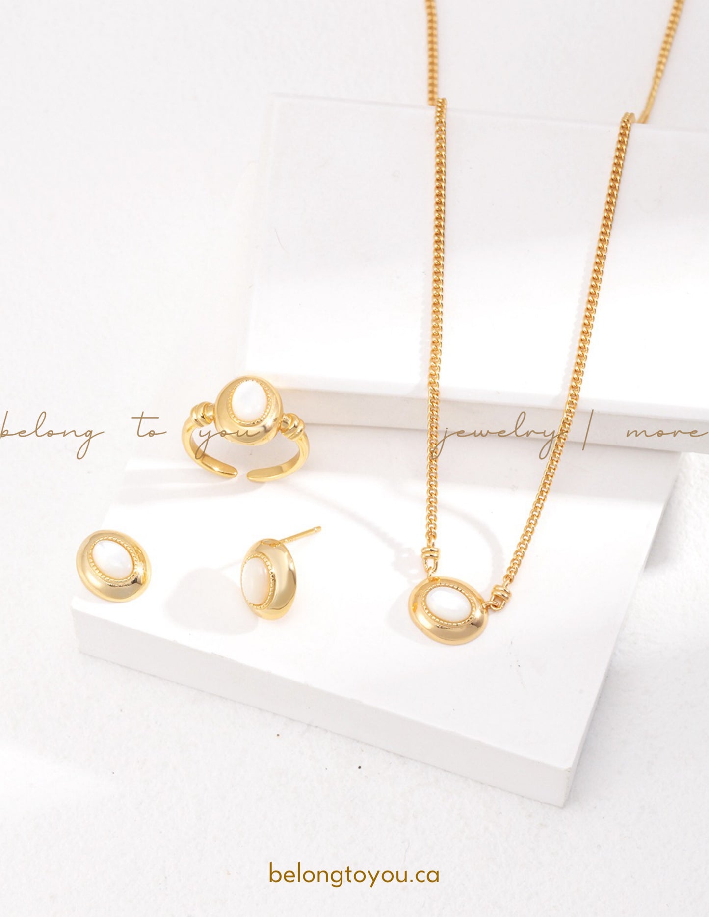 Minimalist Mother-of-Pearl Necklaces