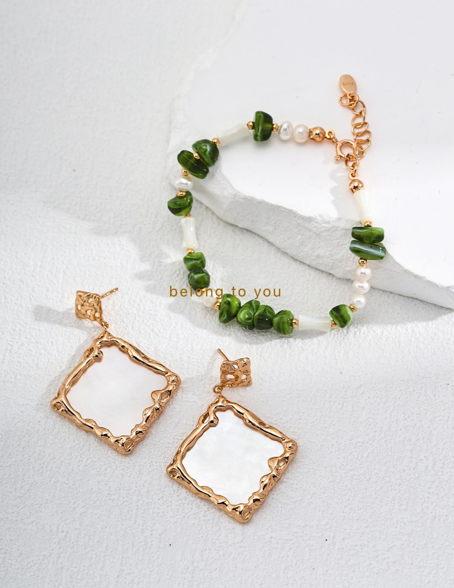 Forest Gem Pearl Bracelet