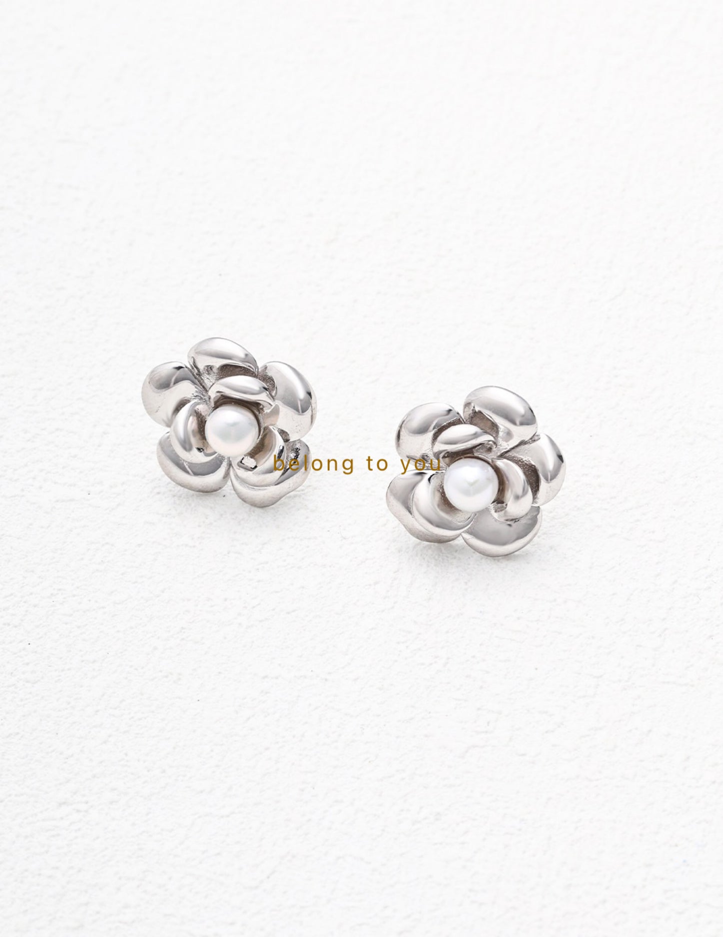 Camellia Pearl Earrings