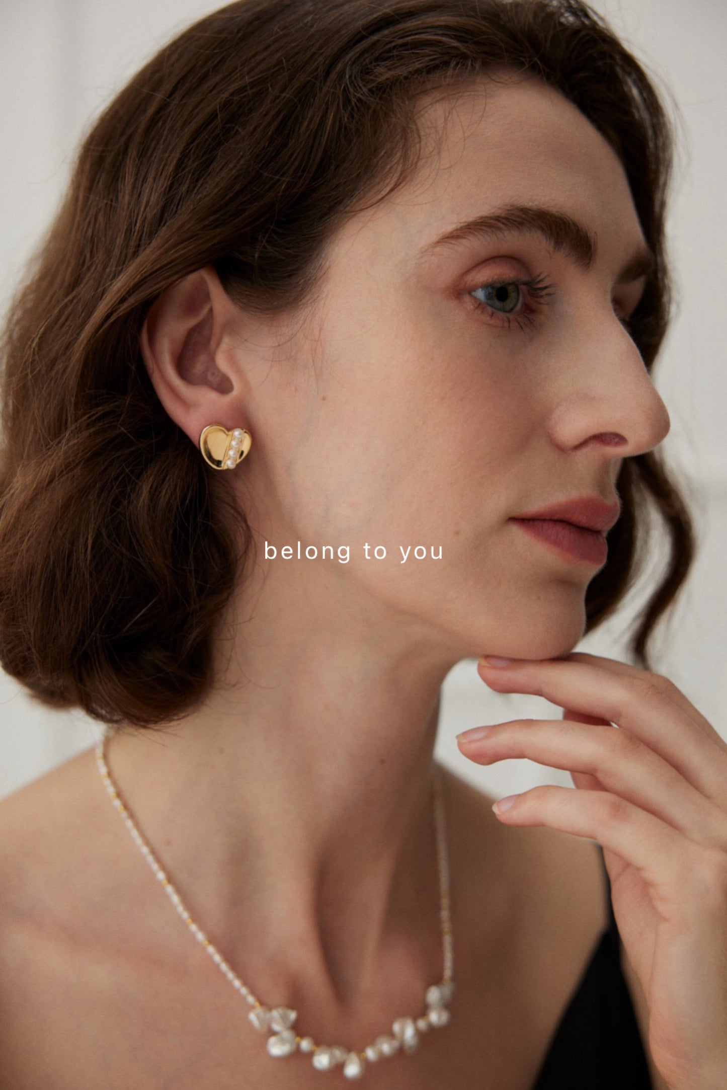 Heart Pearl Earrings