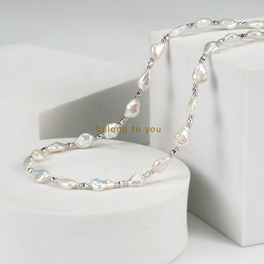 Moonlight Baroque Pearl Necklace