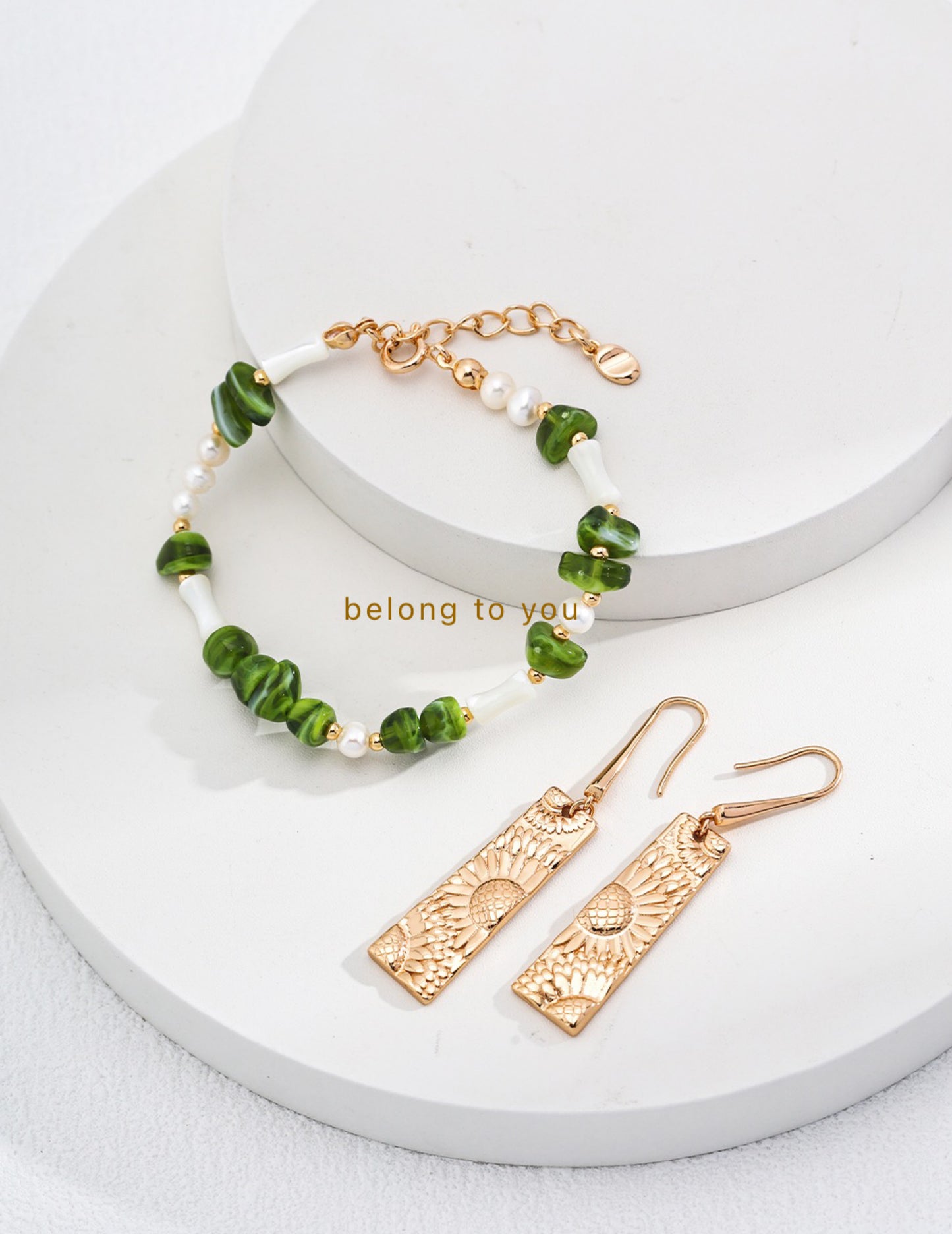 Forest Gem Pearl Bracelet