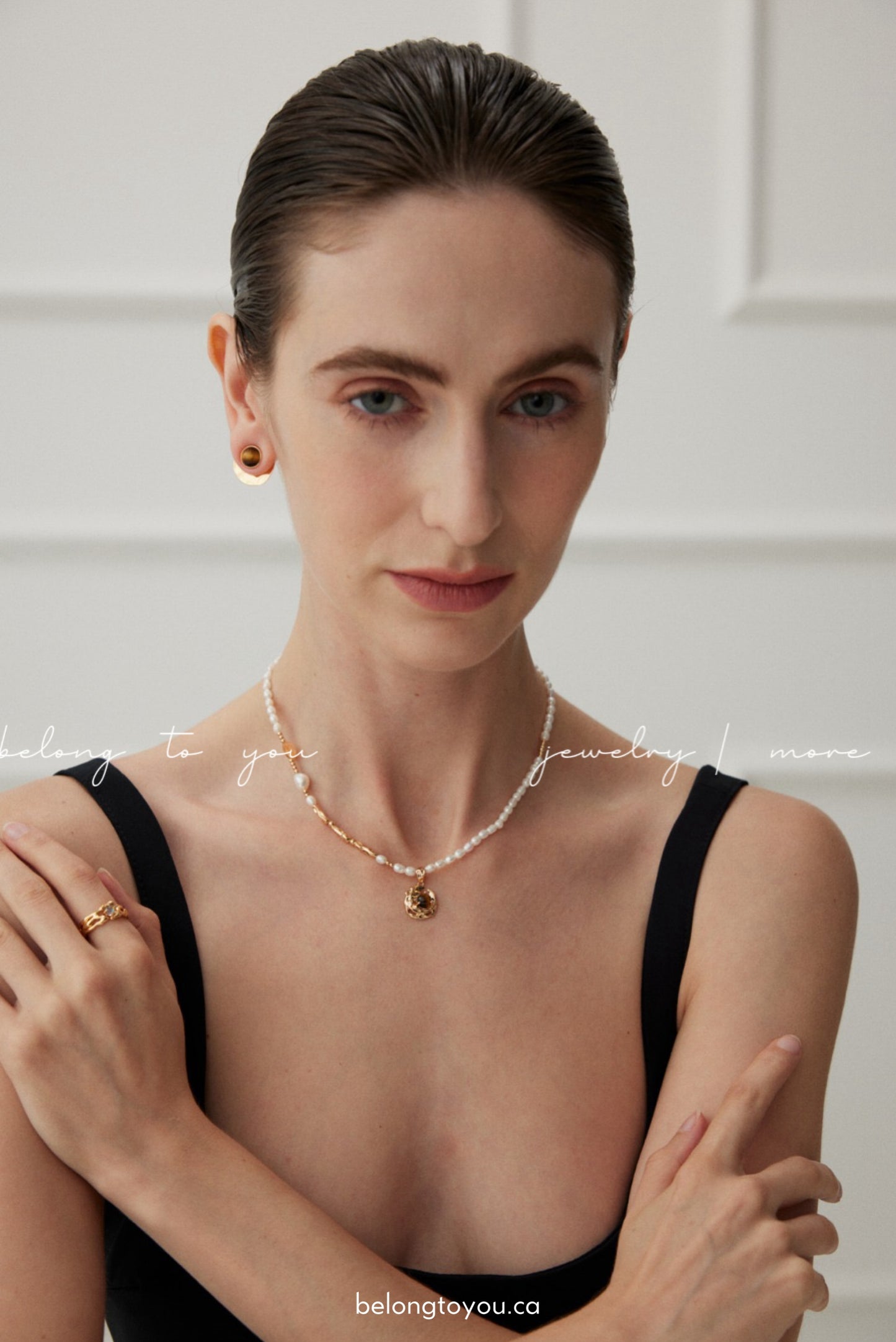 Tiger Eye Pearl Necklace