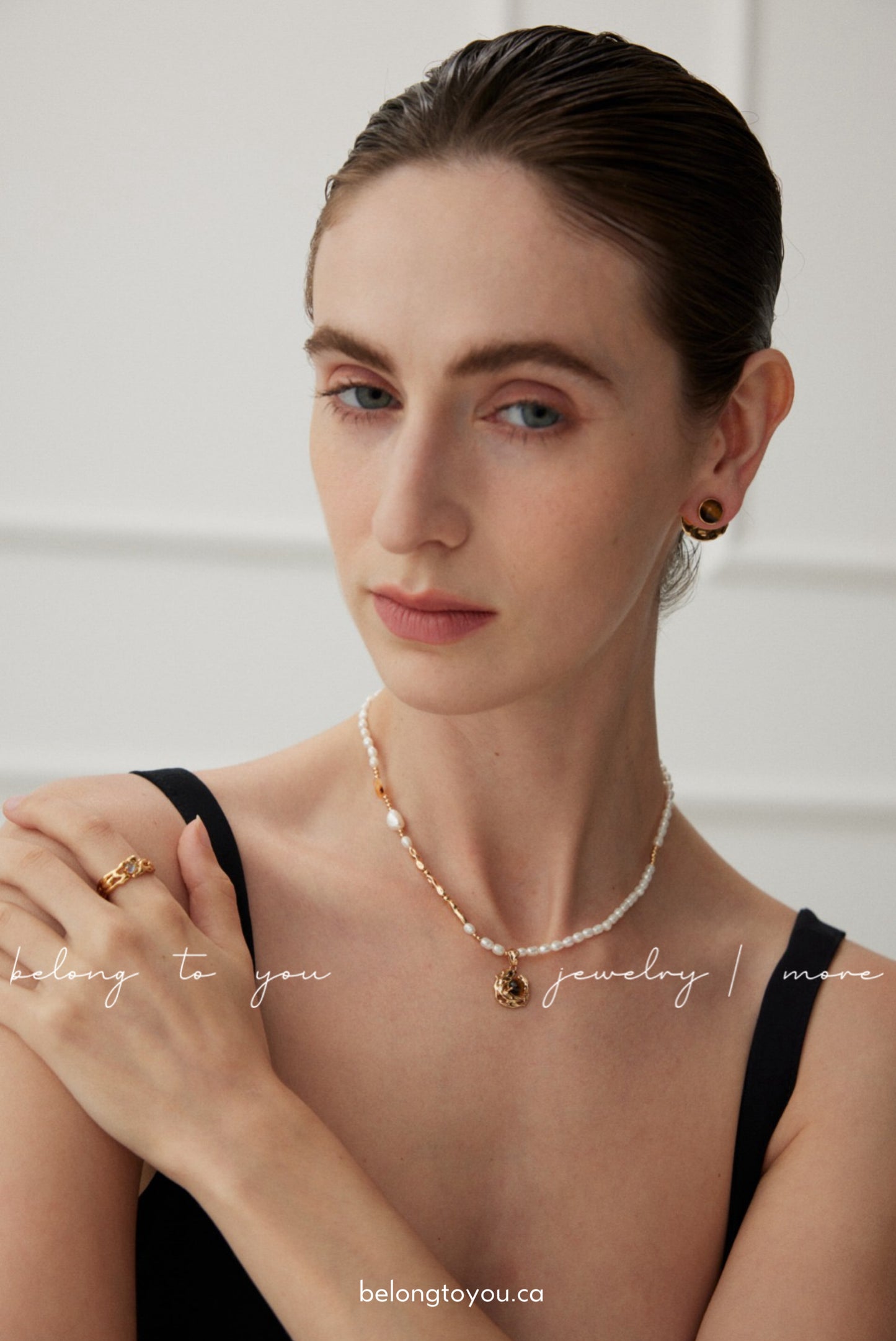 Tiger Eye Pearl Necklace