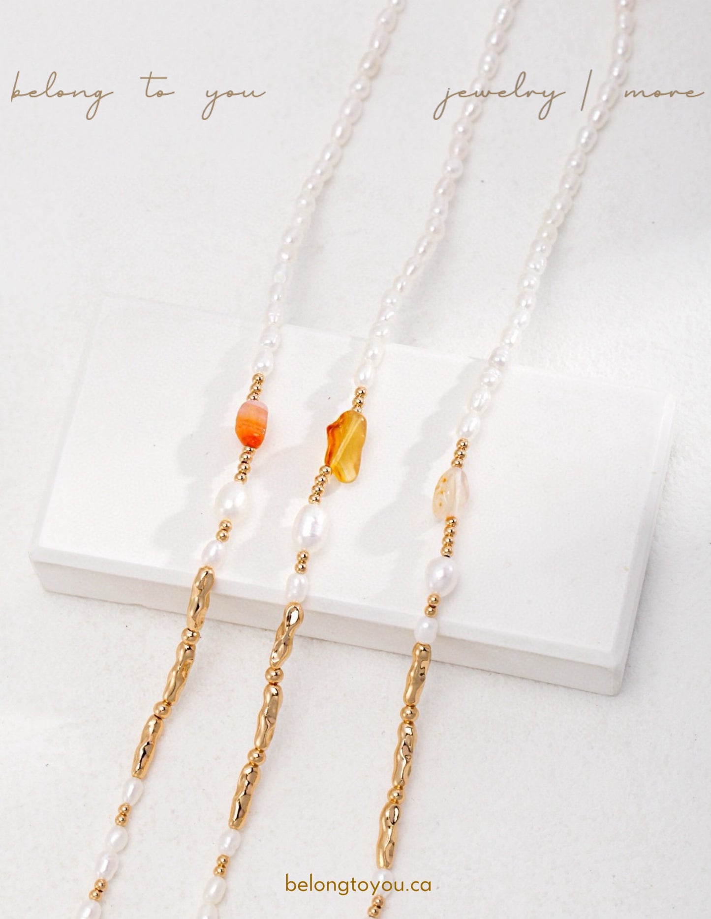 Tiger Eye Pearl Necklace