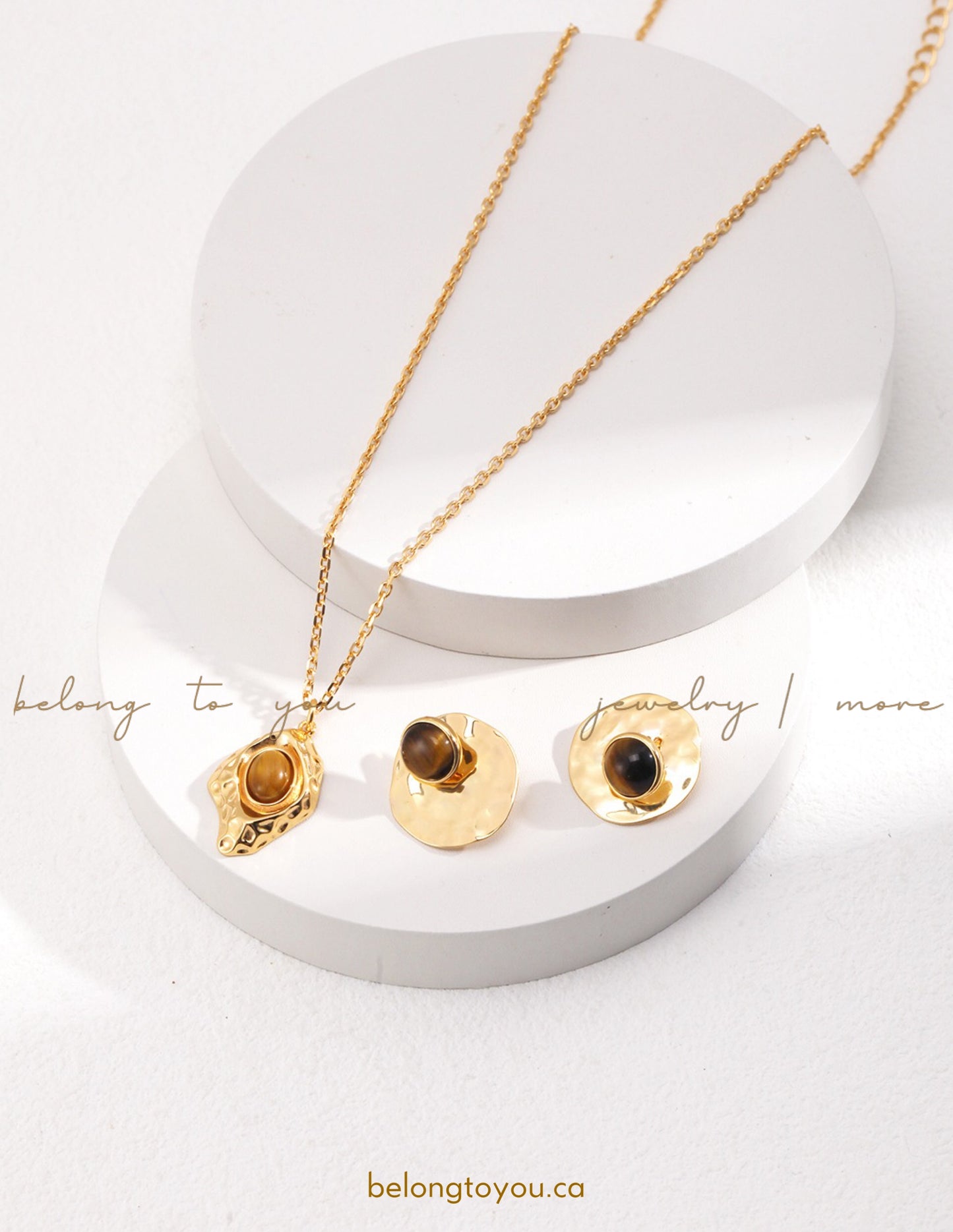 Minimalist Tiger Eye Necklace