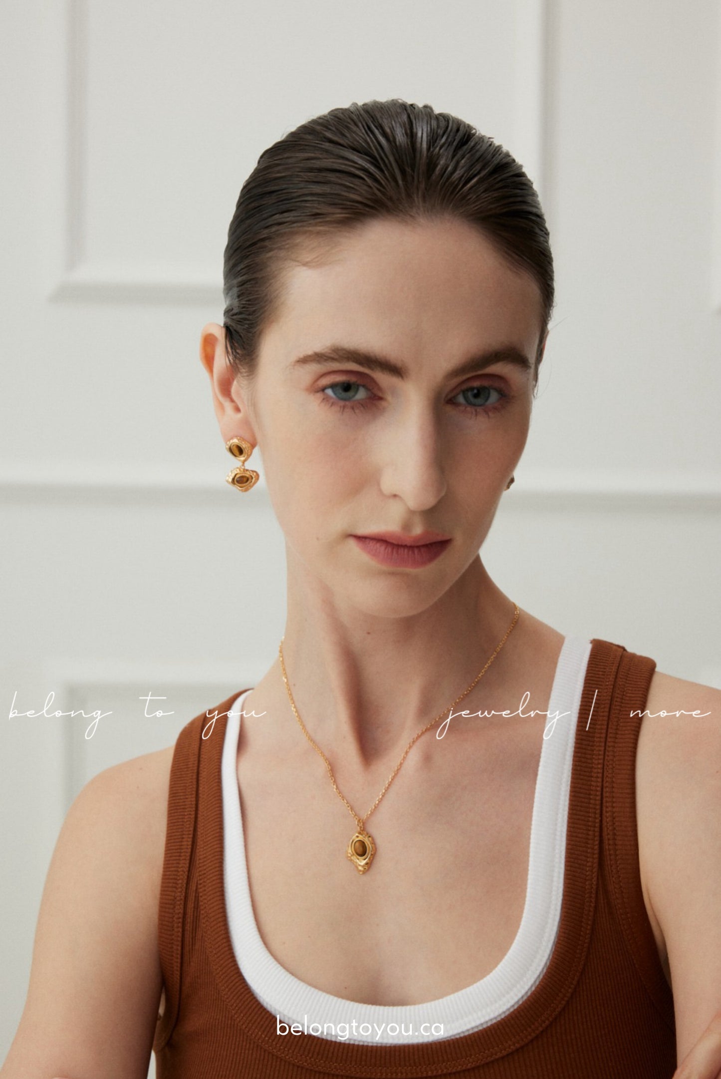 Minimalist Tiger Eye Necklace