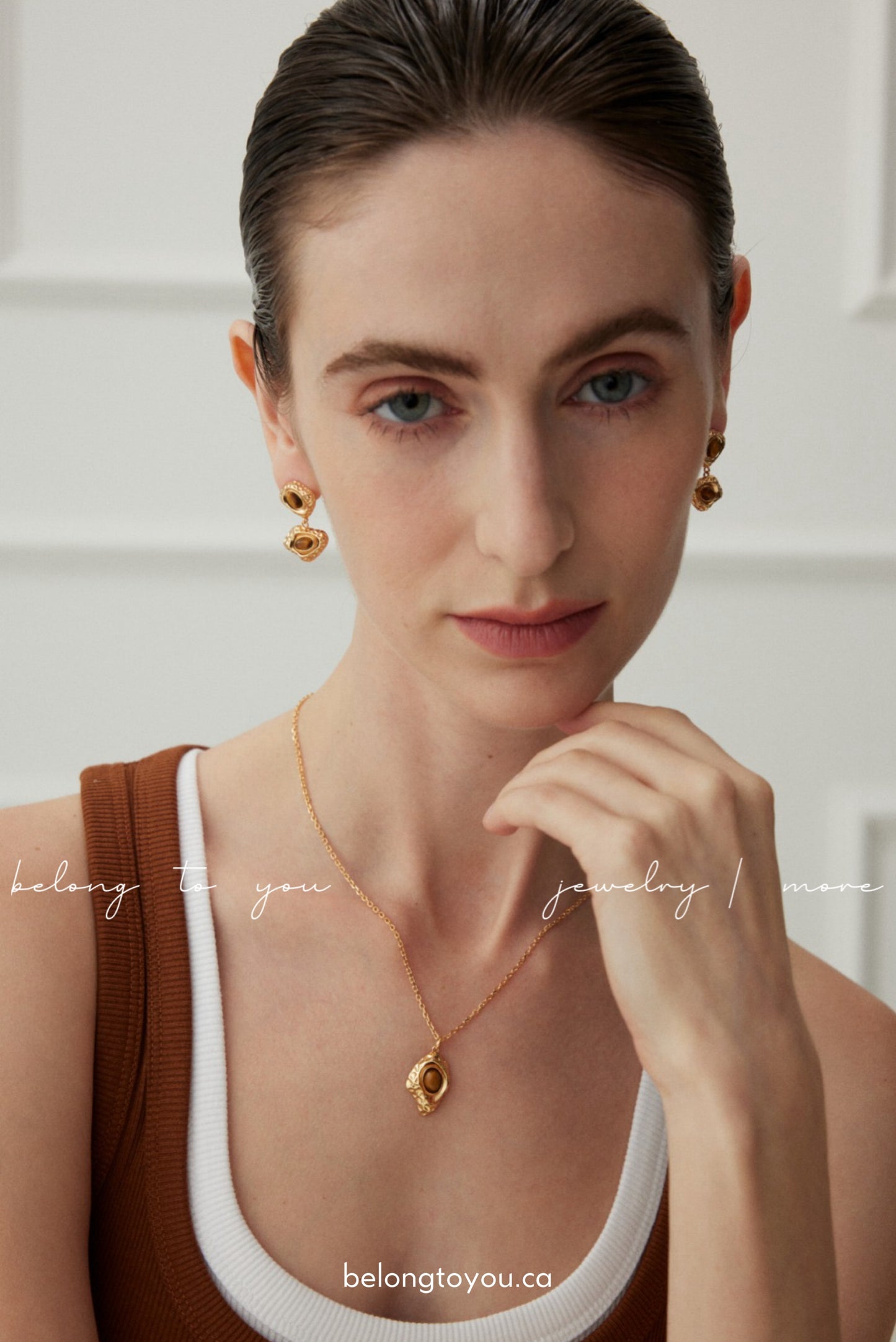 Minimalist Tiger Eye Necklace