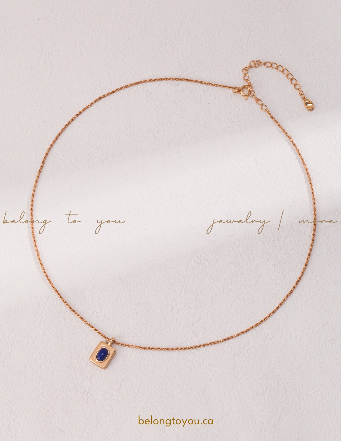 Minimalist Lapis Lazuli Necklace