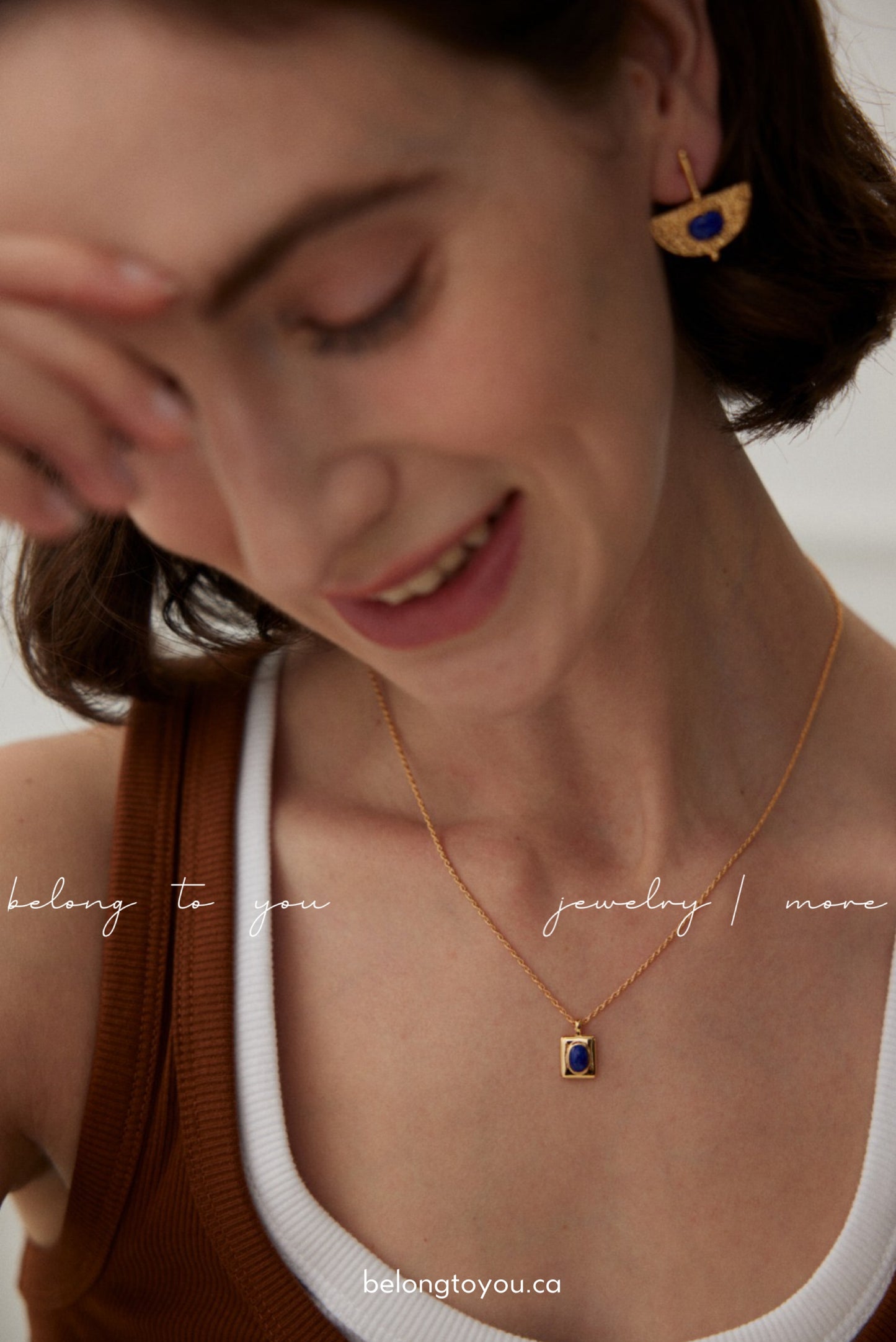 Minimalist Lapis Lazuli Necklace