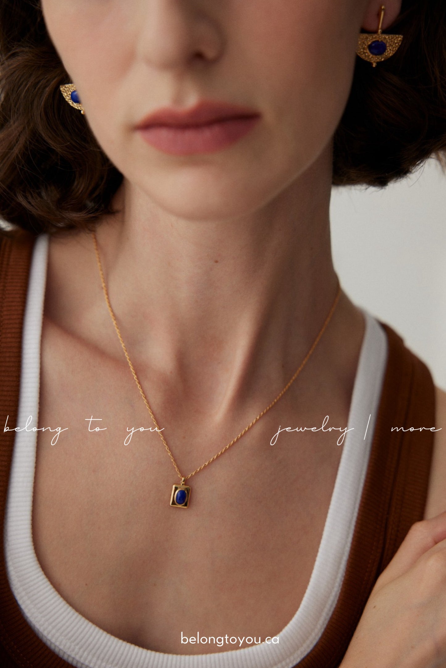Minimalist Lapis Lazuli Necklace