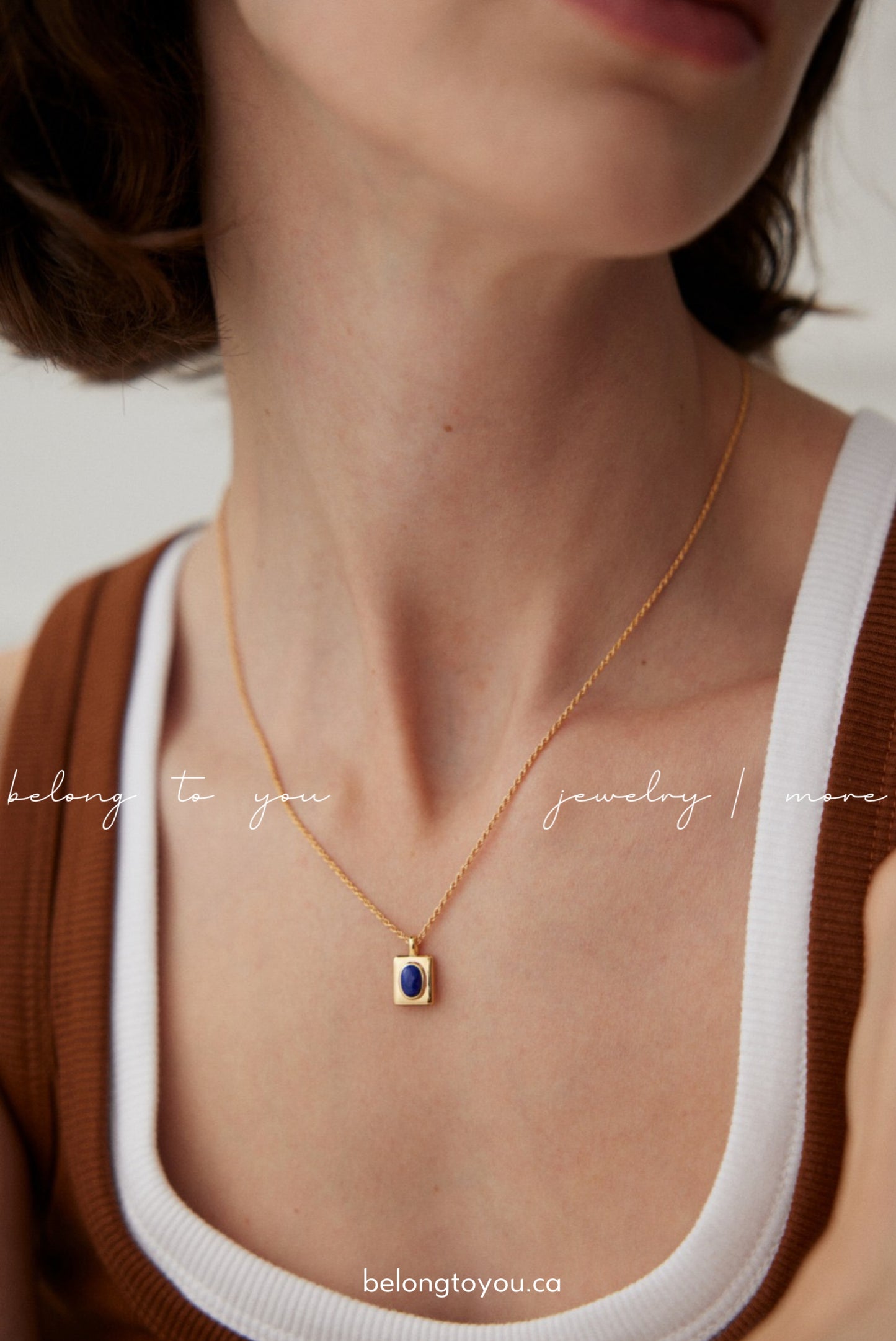 Minimalist Lapis Lazuli Necklace