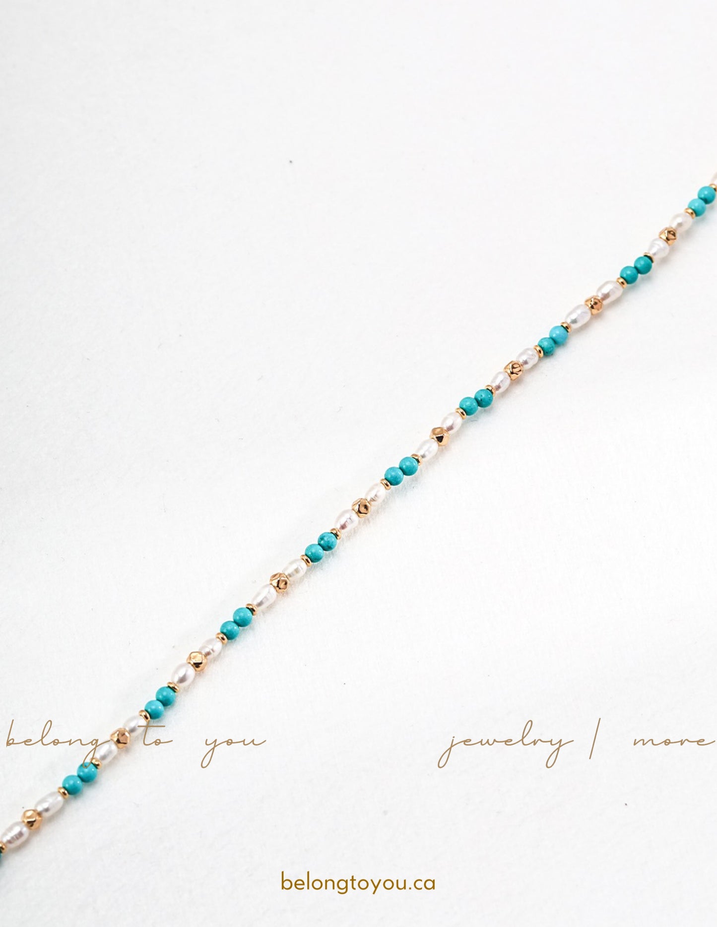 Fresh Turquoise Pearl Necklace