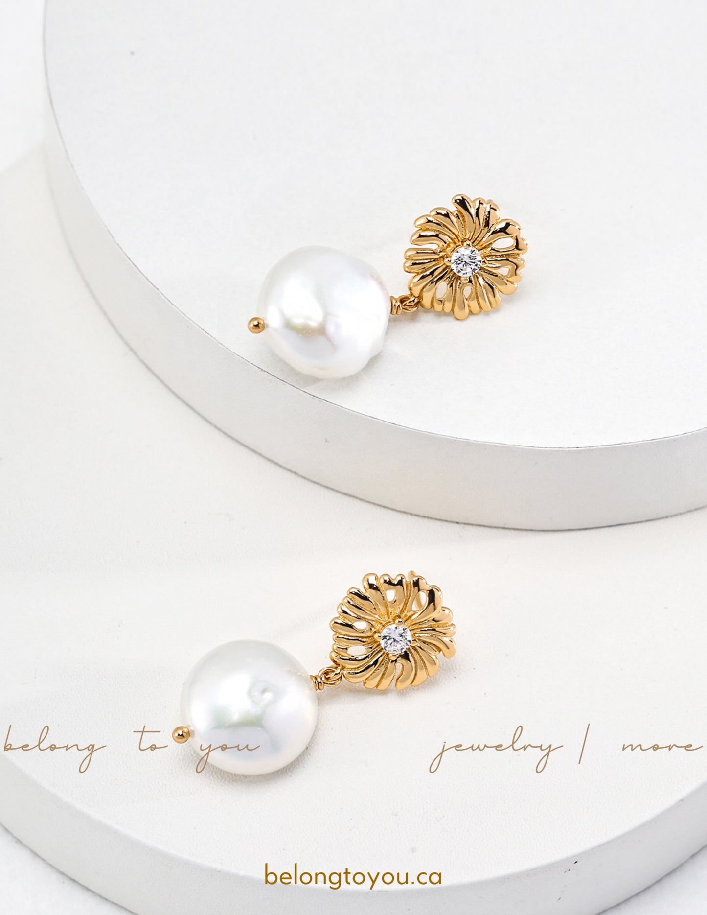 Daisy Pearl Earrings