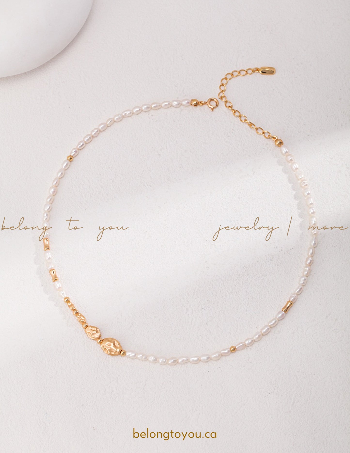 Delicate Rice Pearl Necklace