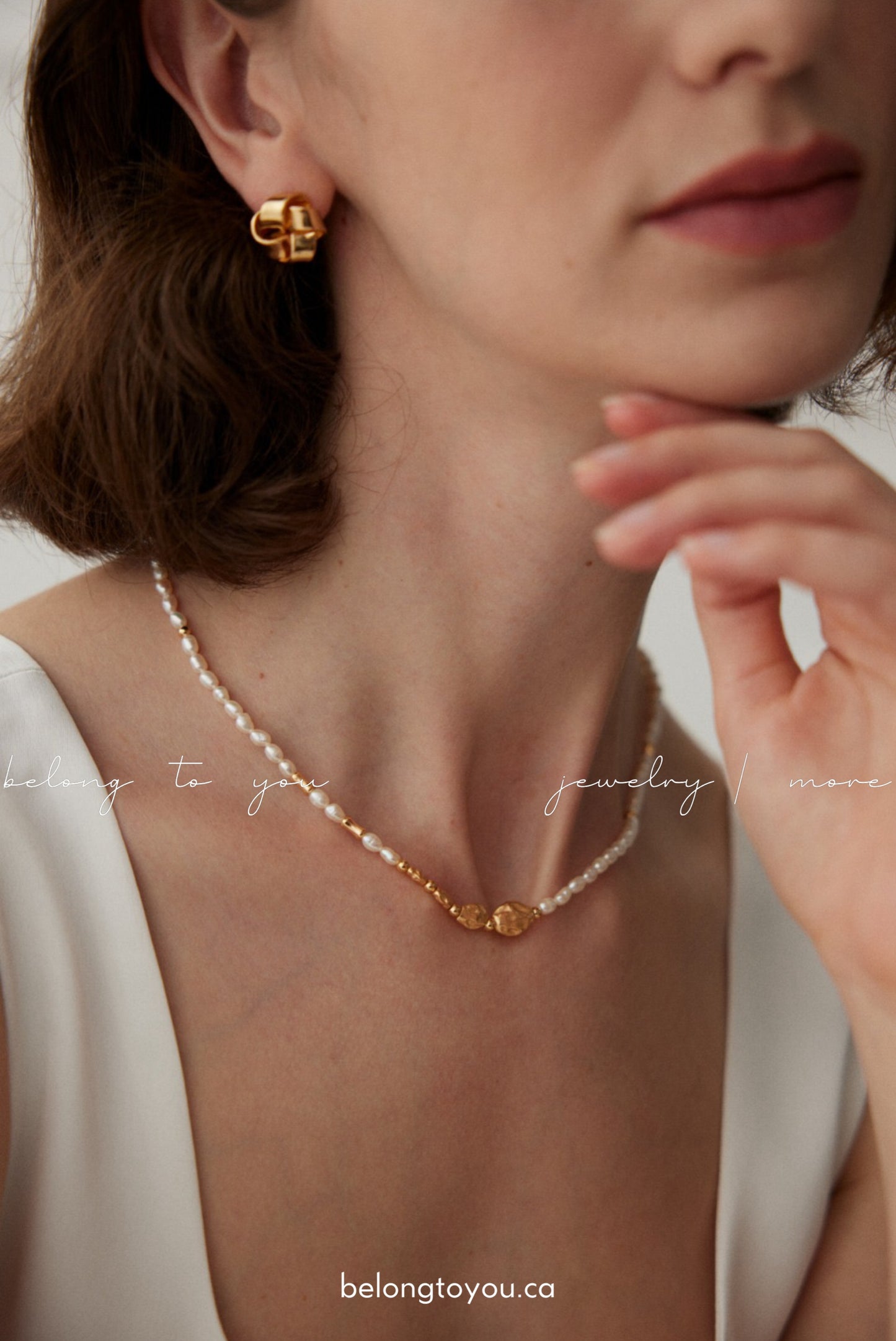 Delicate Rice Pearl Necklace