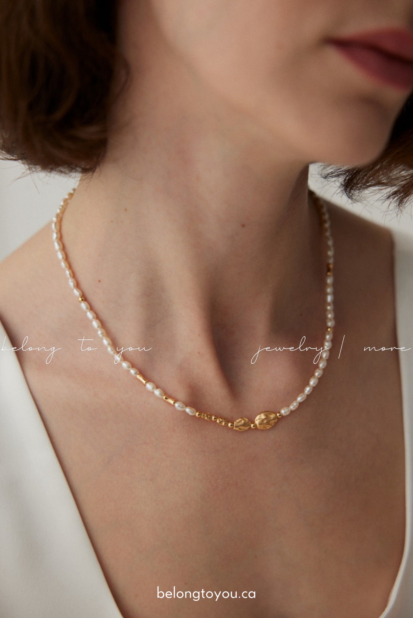 Delicate Rice Pearl Necklace