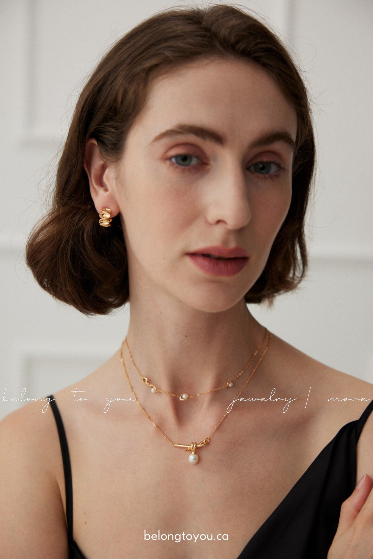 "Knotted Pearl Necklace