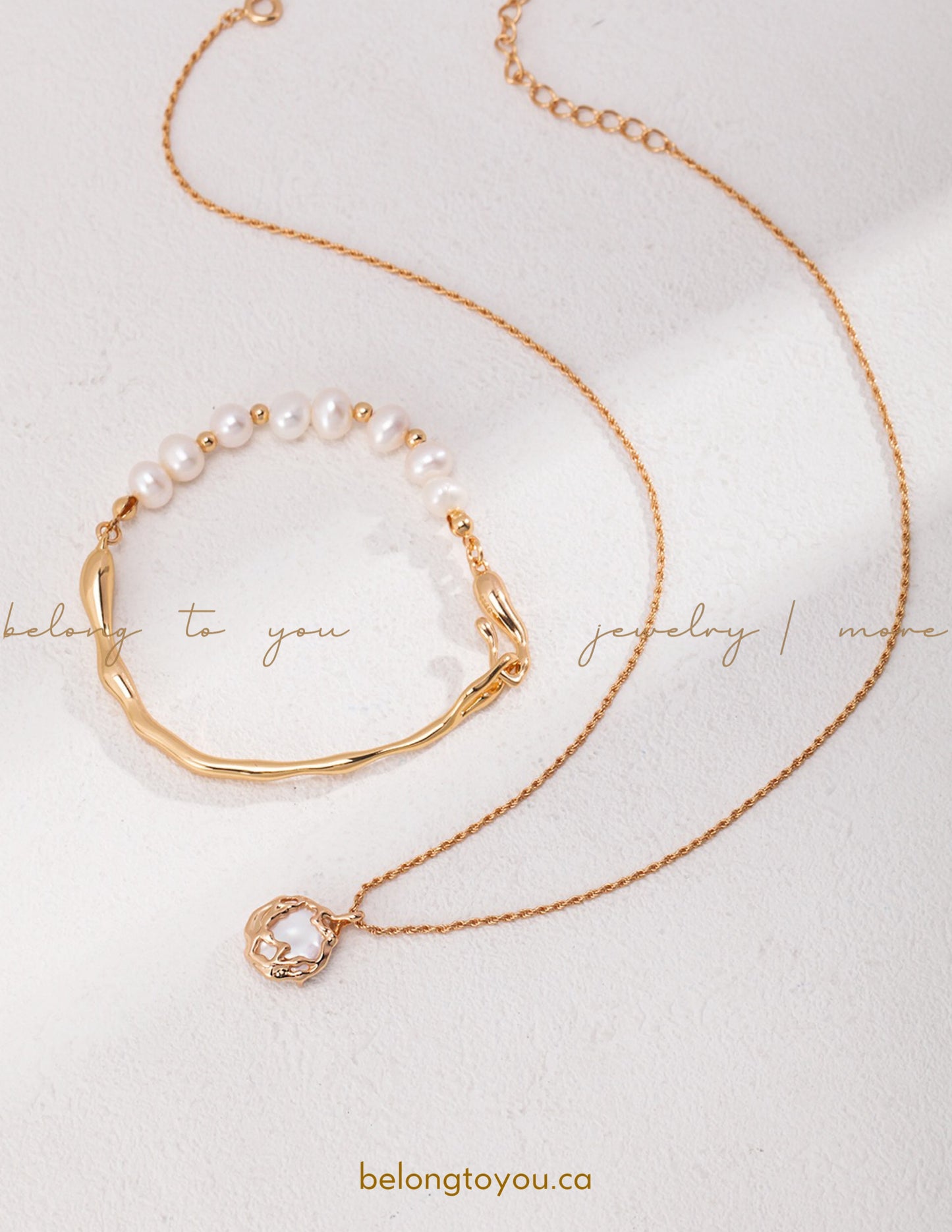 Eternal Embrace Pearl Necklace