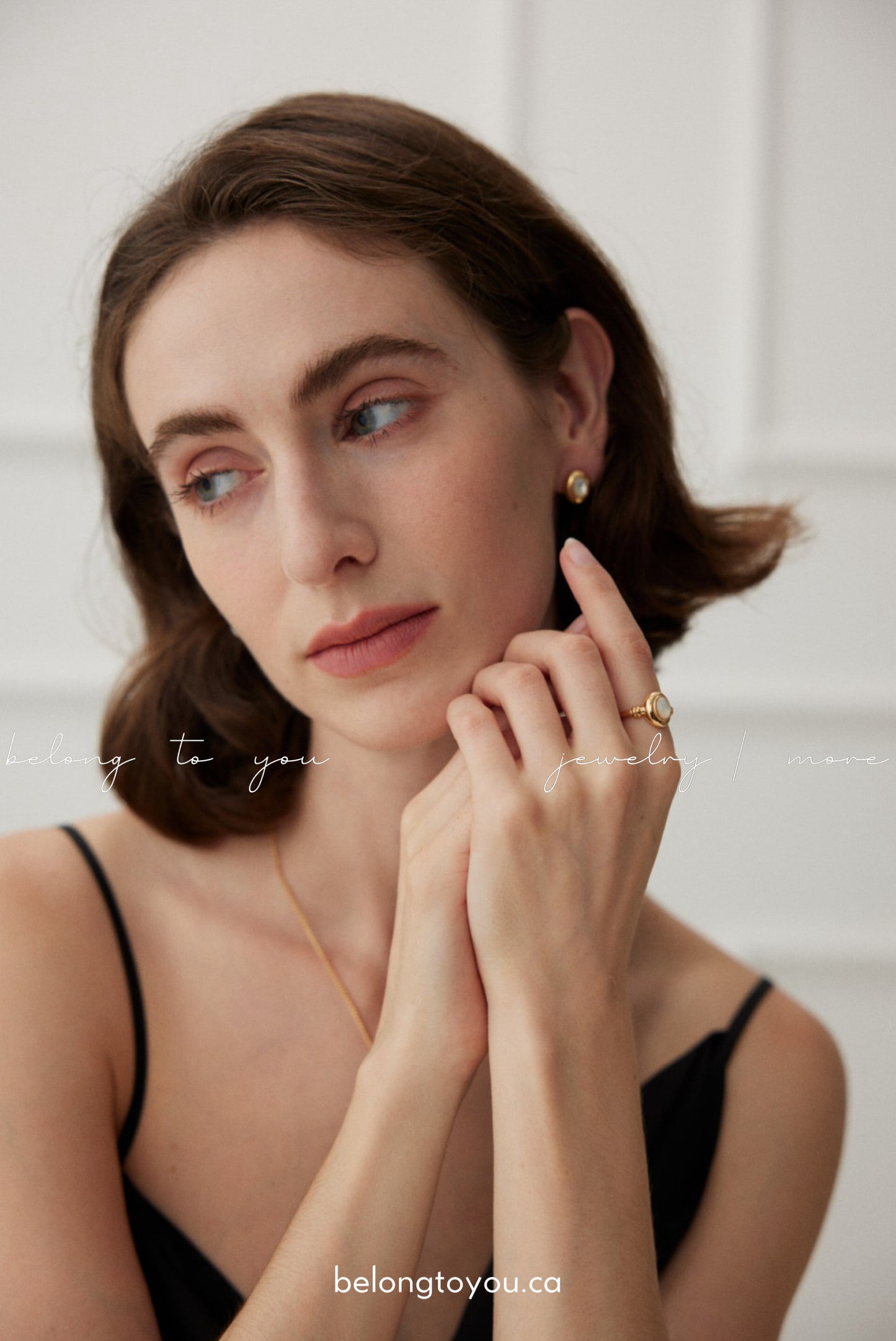 Minimalist Mother-of-Pearl Open Ring