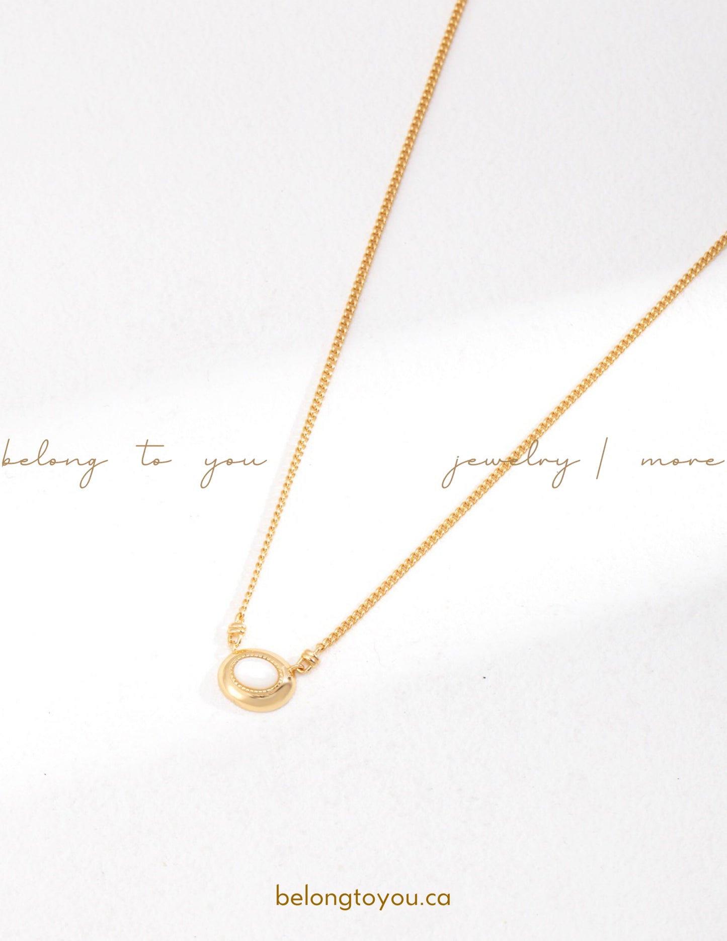 Minimalist Mother-of-Pearl Necklaces