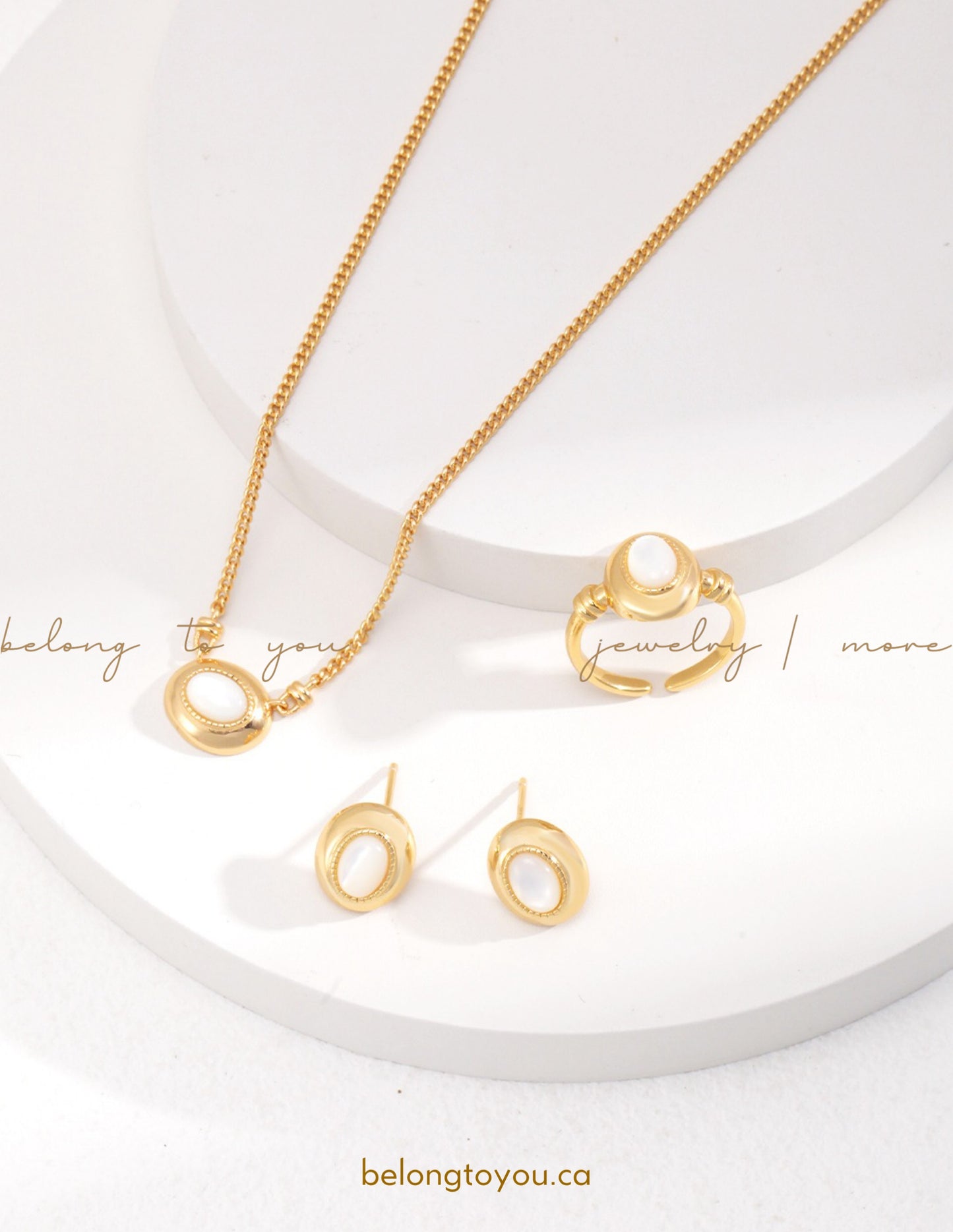 Minimalist Mother-of-Pearl Necklaces