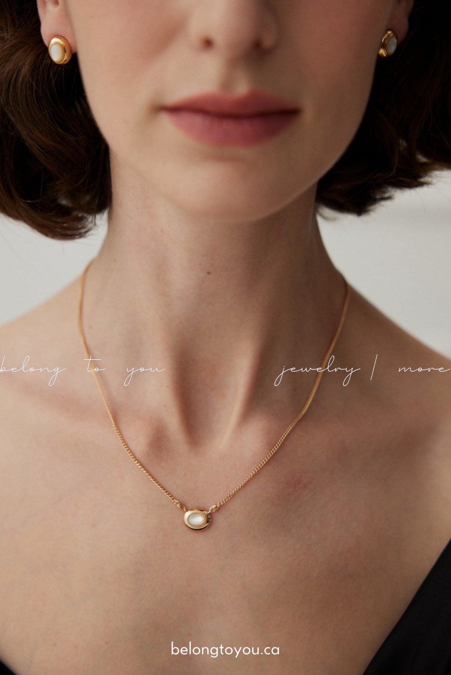 Minimalist Mother-of-Pearl Necklaces