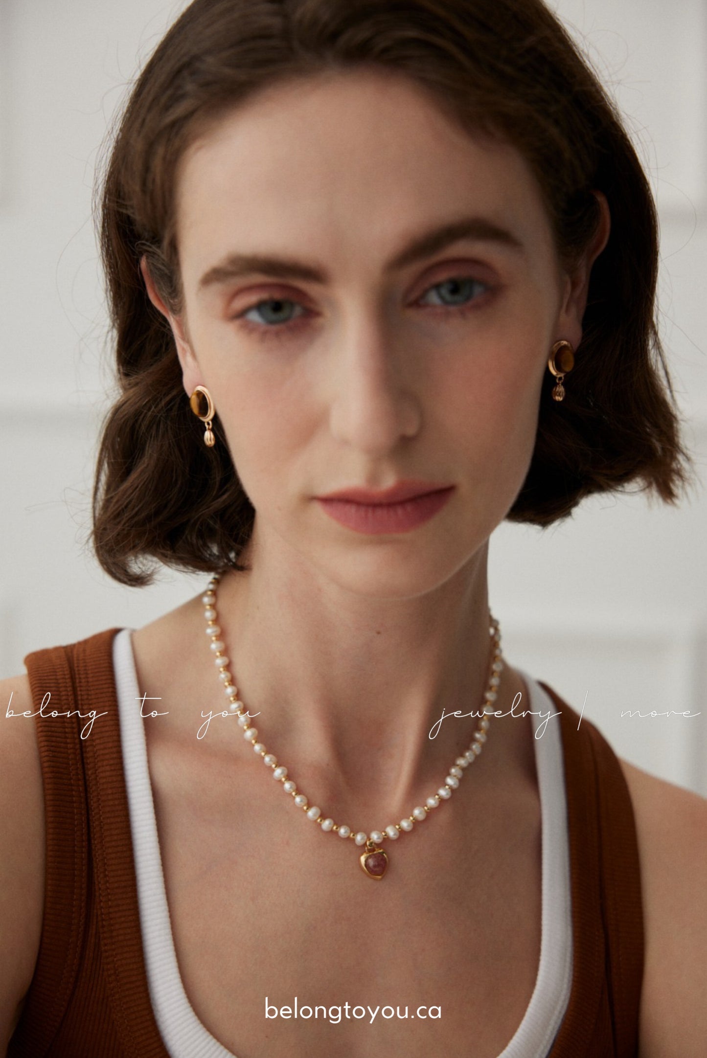 Princess Strawberry Quartz Pearl Necklace